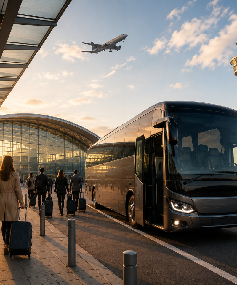 Transfert de groupe aéroport CDG et Orly en autocar